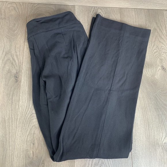 Armani Collezioni Pants - Giorgio Armani Collezioni Pants Womens 6  Black Flat Front Double Button & Zip